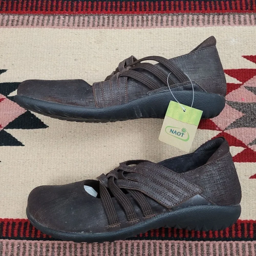 Naot Kawaka Woven Strap‎ Flats Sz 38 US 7
